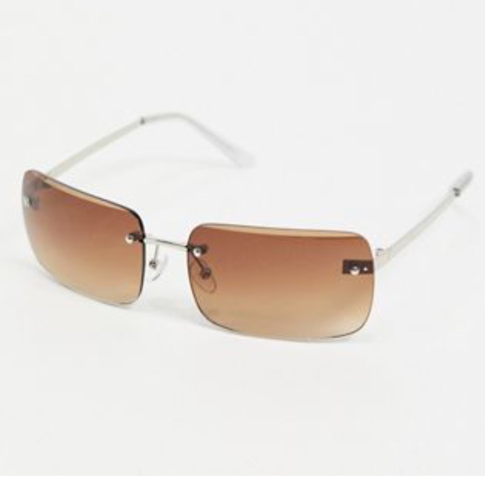 Asos 90s rimless gradient sunglasses